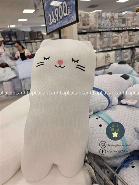 Emart Thú bông cooling Mèo trắng