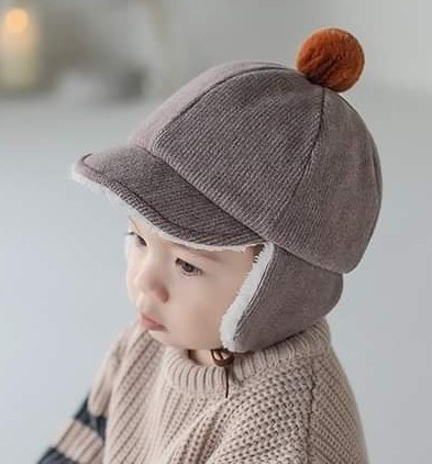 Happy Prince Nón cap lông che tai Nâu