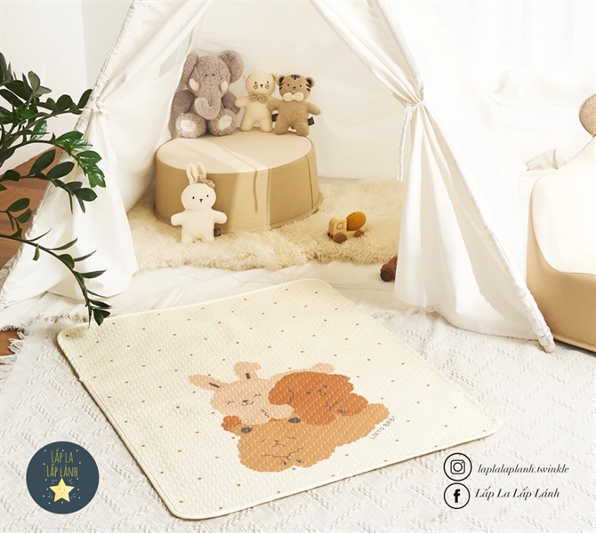 Lieto Thảm chống thấm Gấu nâu size S