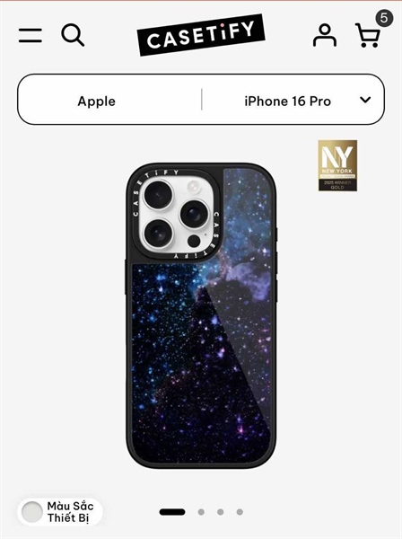Casetify Space / Night sky iPhone 16 Pro Glaze Case MagSafe Compatible