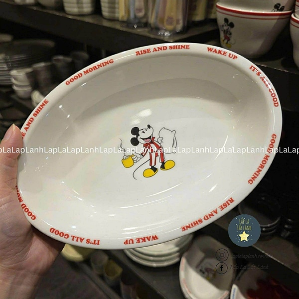 Modernhouse Đĩa sứ oval sâu lòng Mickey 22cm