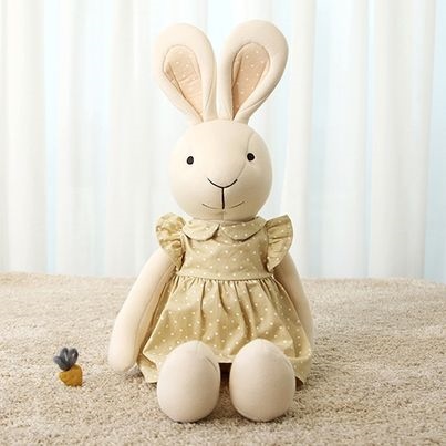 Bebelaon Thỏ váy chấm bi xanh size 60cm