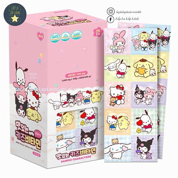 Atex Hộp kẹo Vitamin C 250 viên Sanrio