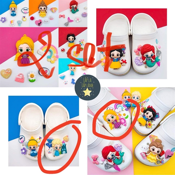 Zamzamholic Set charm Elsa Rapunzel