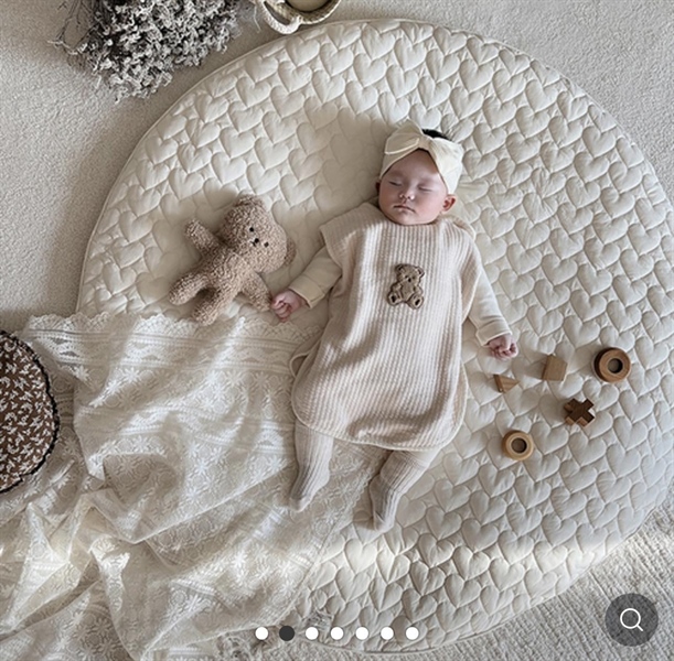 Allforhome Thảm tròn trắng