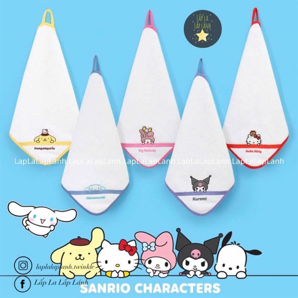Renoma Set khăn mặt Sanrio 5p