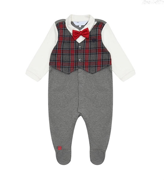 Moimoln Bộ suit nơ đỏ size 80