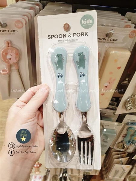 Modernhouse Set muỗng nĩa Khủng long Ô tô Xanh