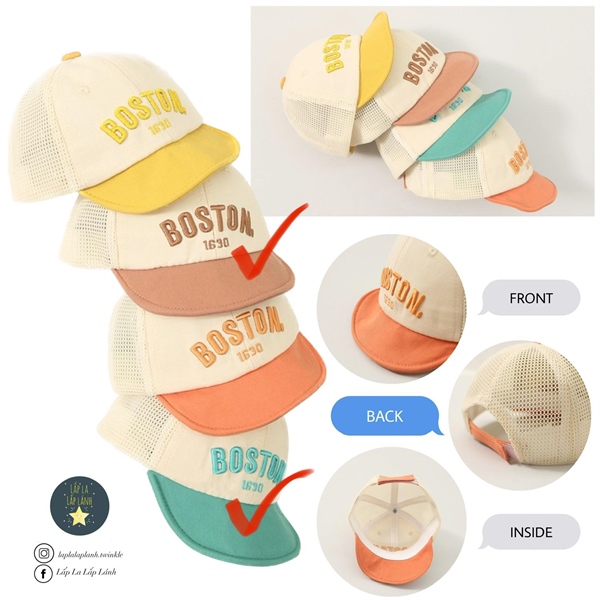 Rangubebe Nón boston Nâu