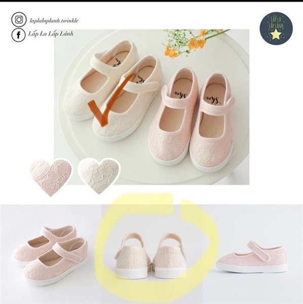 Petitshoes Giày ren Biege size 140