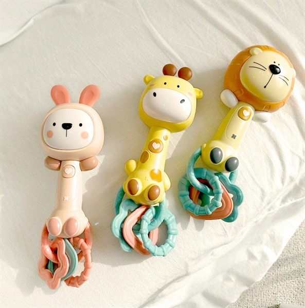 Happyplay Lục lạc cầm tay phát nhạc Thỏ