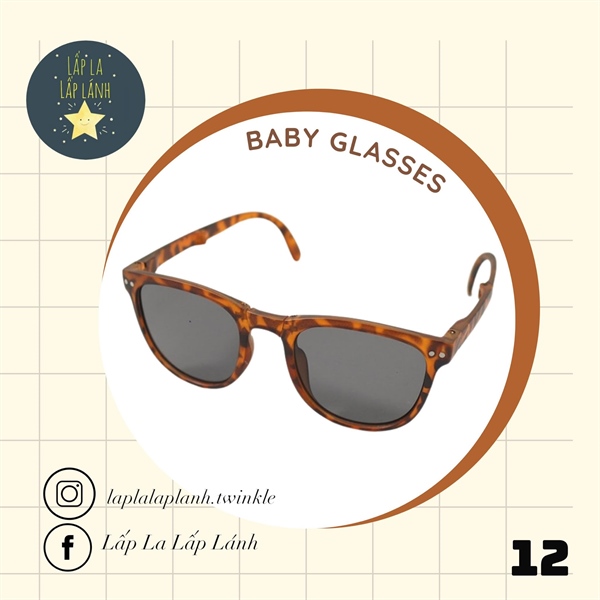 Rangubebe Kính mát vuông Nâu