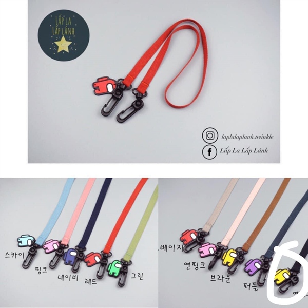 Lucyqueen Dây khẩu trang Among Us Vàng