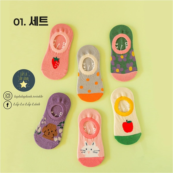 Dailylike Set 6 vớ mẫu 6 size M