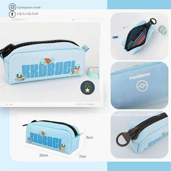 Winghouse Hộp bút Rùa Kkobugi xanh blue