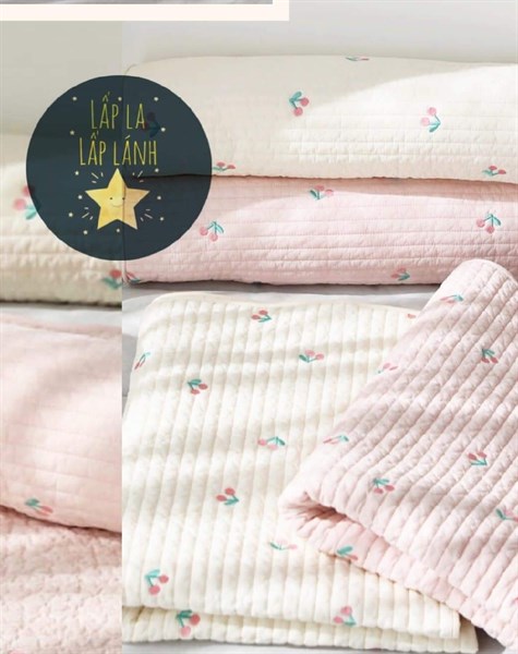 Adorn at home Lót nệm Cherry nền trắng