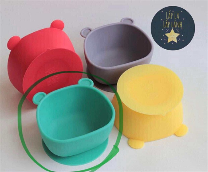 Bigfoot Chén gấu Silicone Green