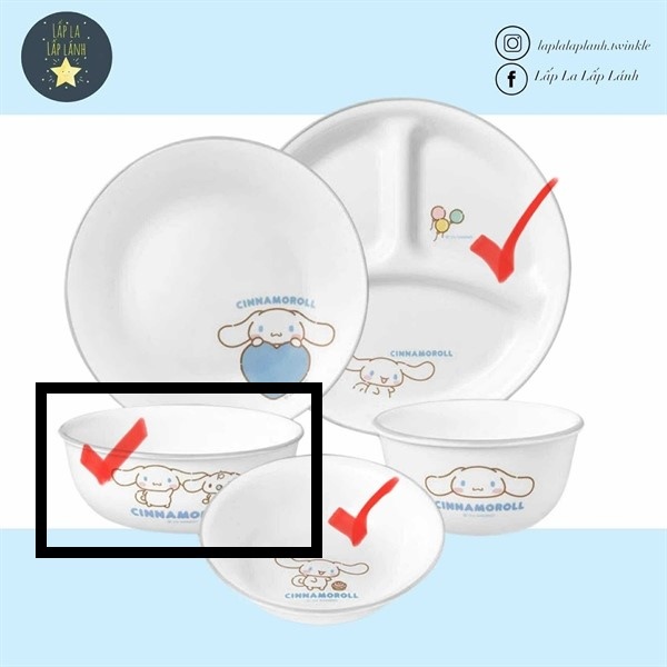 Corelle Chén sứ Cinnamoroll đường kính 14cm