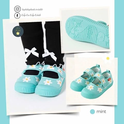 Ozkiz Slip on Mint Flower