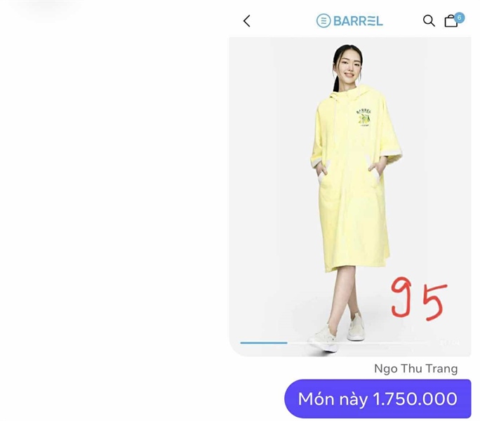 Barrel Khăm trùm women Yellow S95