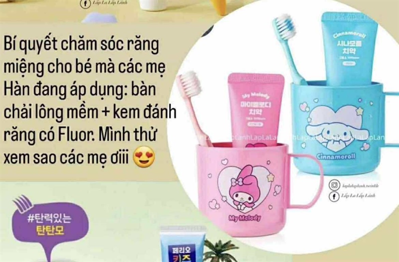 Atex Set bàn chải kem đánh răng ly Melody
