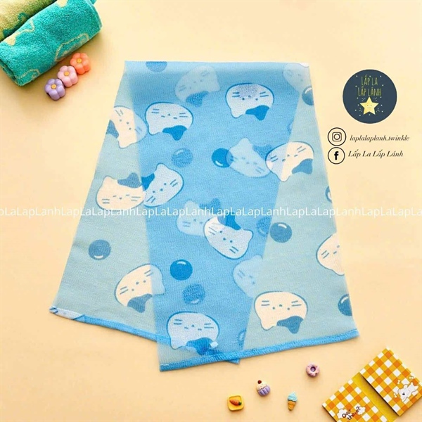 Butter Khăn tắm kì lưng Mèo xanh