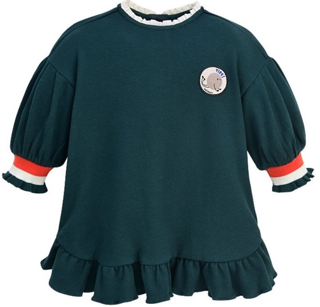 Moimoln Váy xanh rêu logo size 80