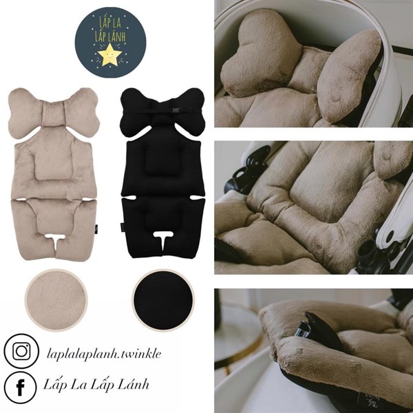 BILY Nệm lót xe đẩy Microfiber Brown