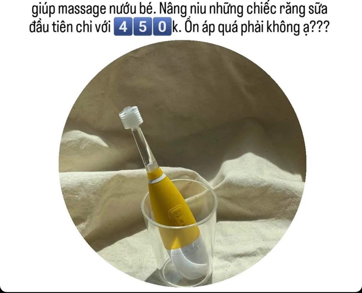 Megaten Bàn chải baby Vàng 10m+