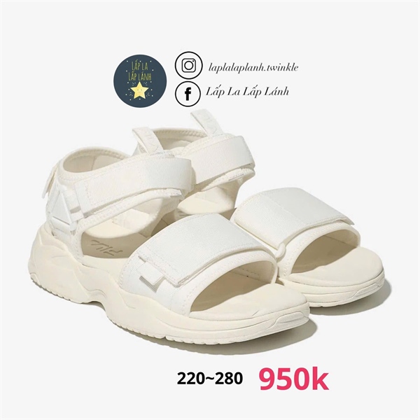 Fila Sandal 1SM01976F920 trắng size 230