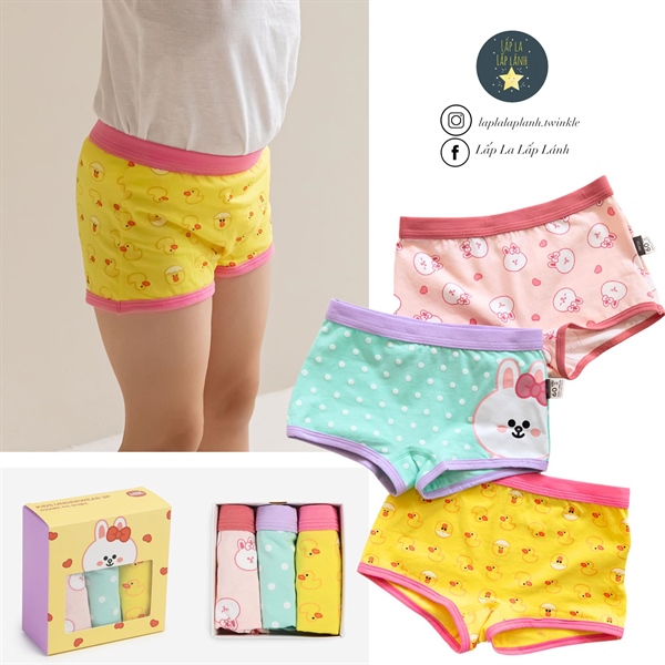 Dailylike Set quần chip Girls 4 size 70 4-5y