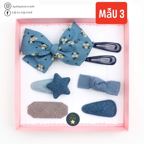ChennyBongBong Set kẹp mẫu 3