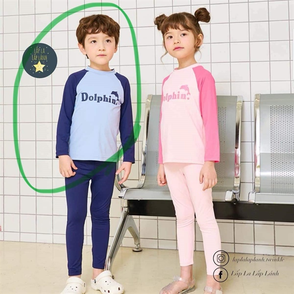 Bebezoo Đô bơi Dolphin xanh size 130