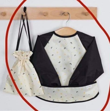 Easyfabric Áo yếm chống thấm Trăng sao size S