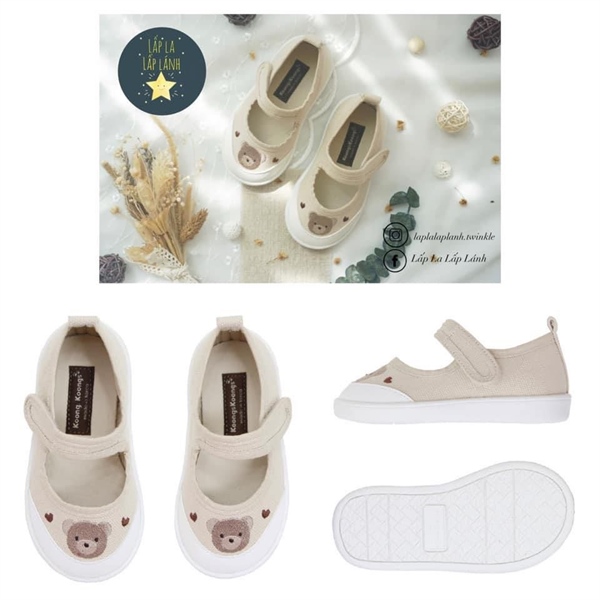 Koongs Giày Gấu nâu