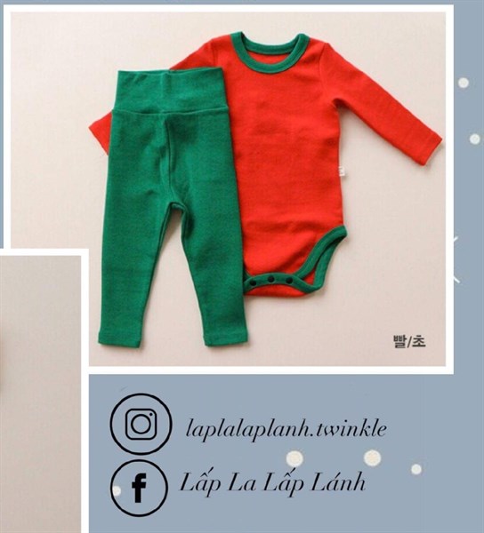Peekaboo Bodysuit Xanh Đỏ 12m