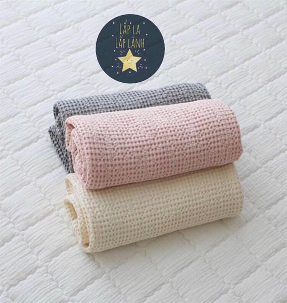 Tanihome Chăn lưới Hồng size 100x120