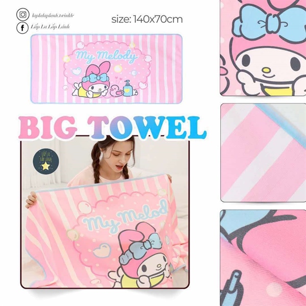 Renoma Khăn tắm bigsize My melody