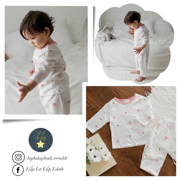 Cocohani Đồ bộ Thỏ hồng cà rốt size 90