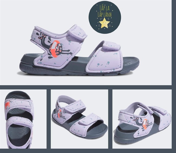 Adidas Sandals Tím vảy sơn